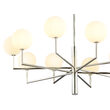 Candelabru modern alama abajururi sticla opal 10xG9/60W Feme 1936 Jupiter